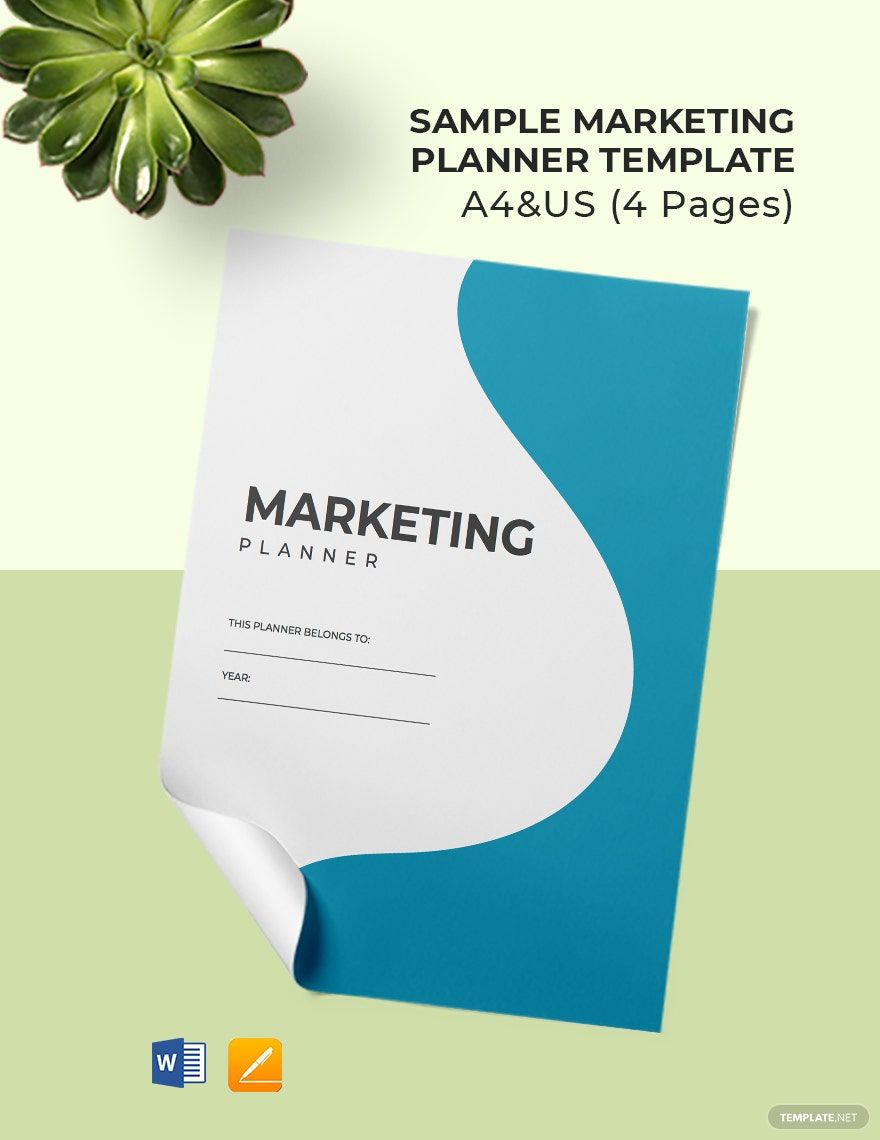 Sample Marketing Planner Template