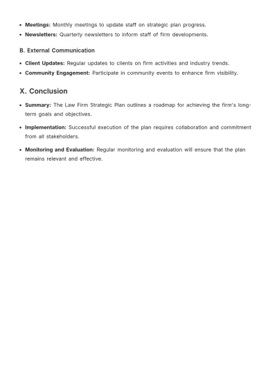 Free Law Firm Strategic Plan Template to Edit Online