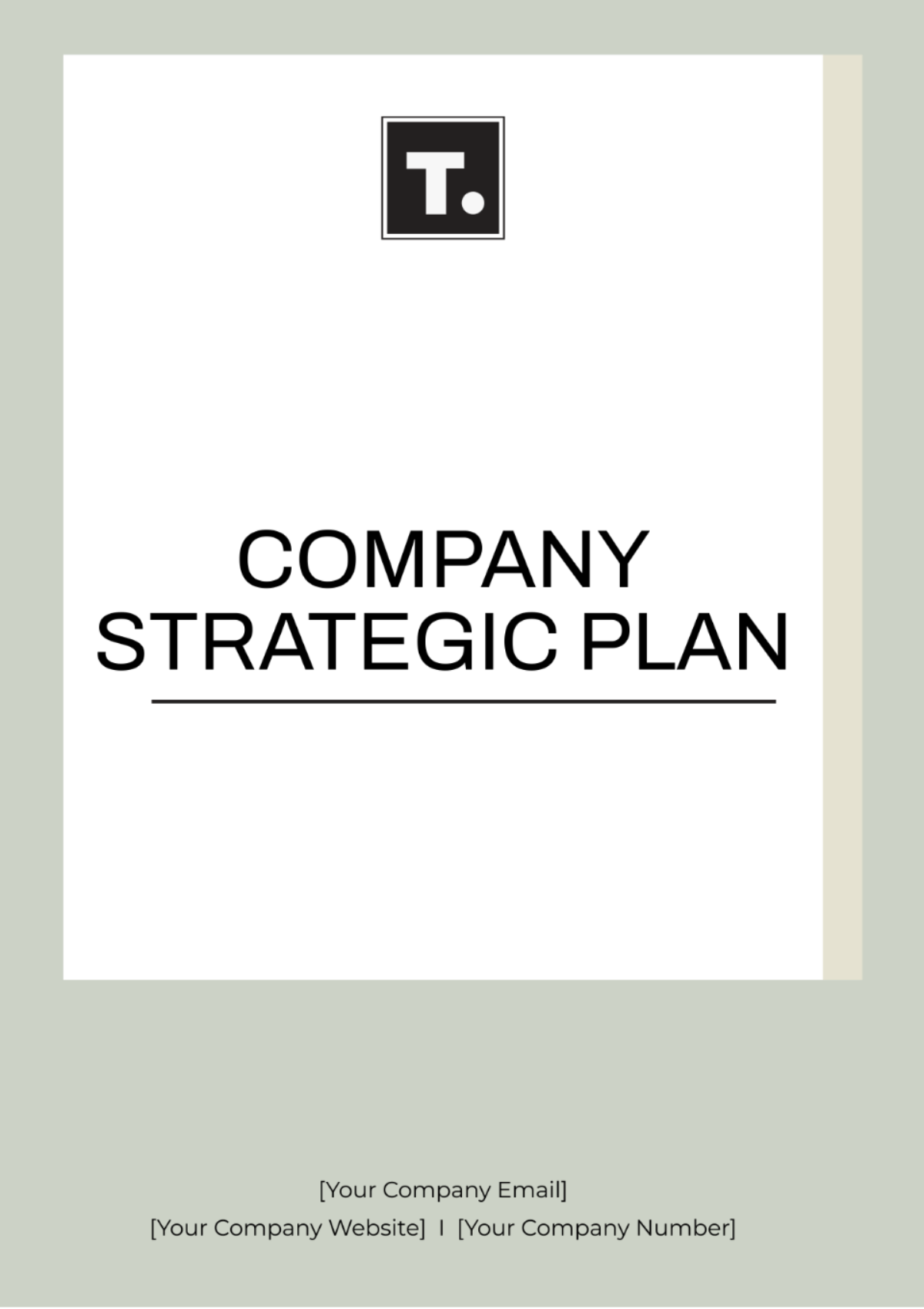 Company Strategic Plan Template - Edit Online & Download