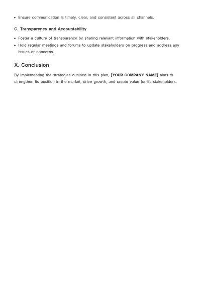 Free Company Strategic Plan Template to Edit Online