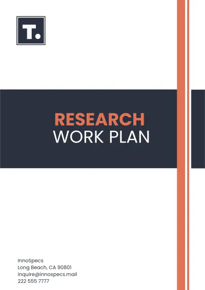 Free Research Work Plan Template to Edit Online