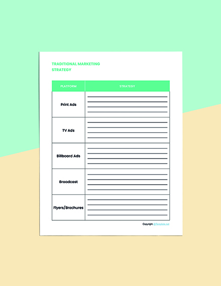 Editable Marketing Planner Template - Word, Apple Pages | Template.net