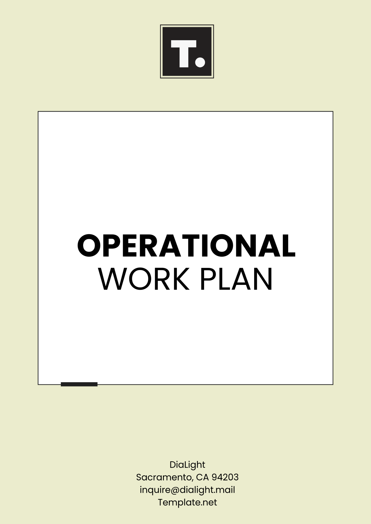 Operational Work Plan Template - Edit Online & Download