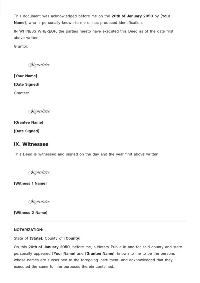 Free Individual Quitclaim Deed Template to Edit Online