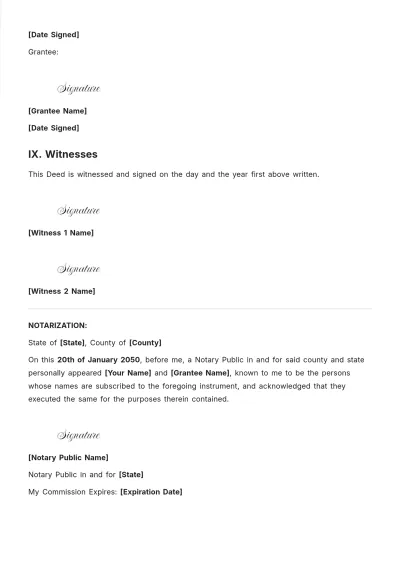 Free Property Quitclaim Deed Template to Edit Online