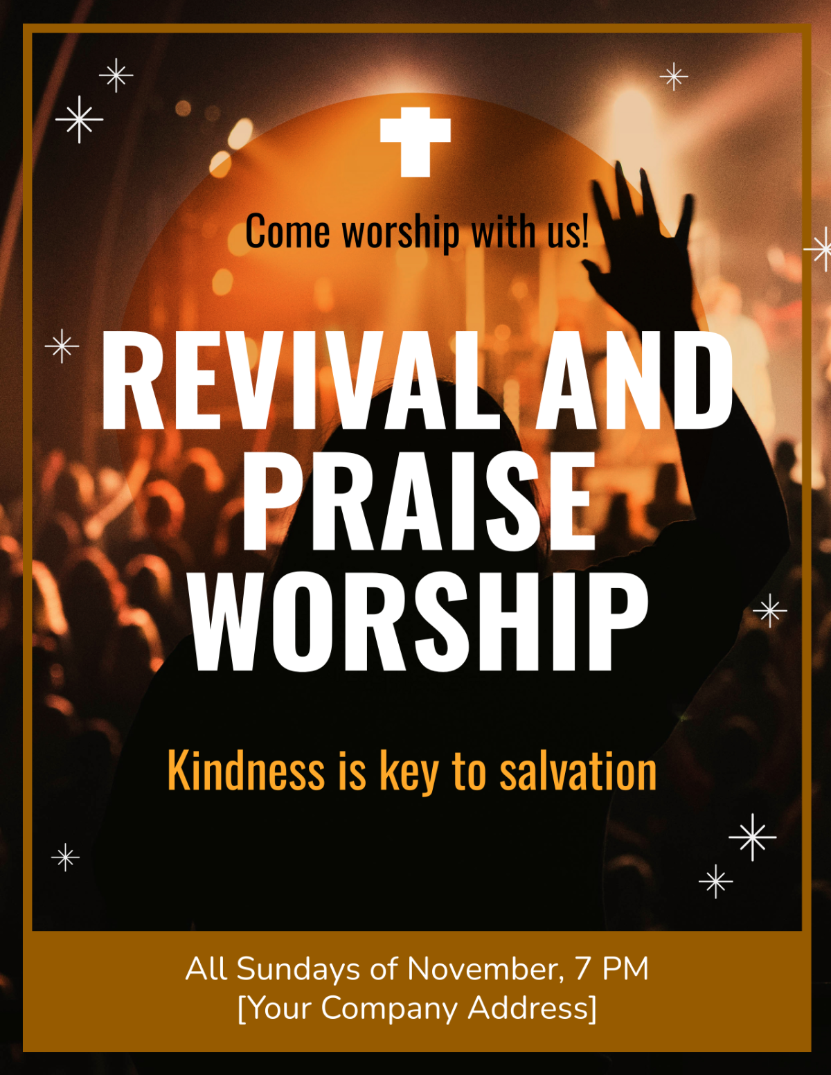 Revival Worship Church Flyer