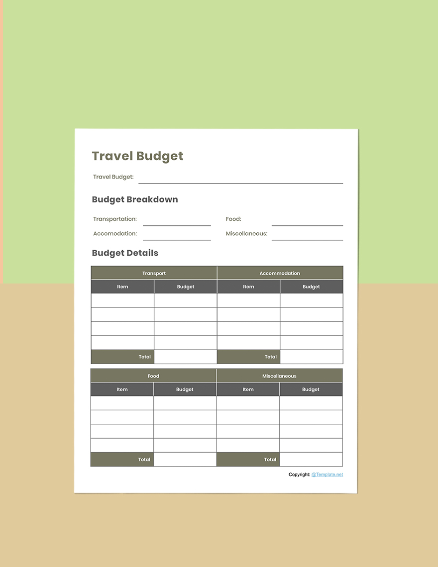 Free Free Blank Itinerary Planner Template - Google Docs, Word ...