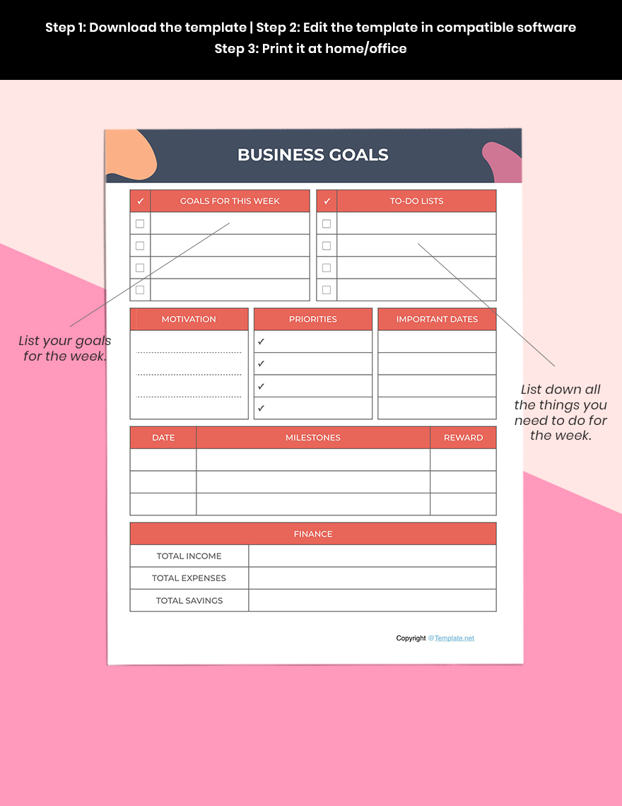 Simple Journal Planner Template