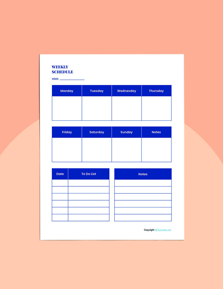 Sample Journal Planner Template