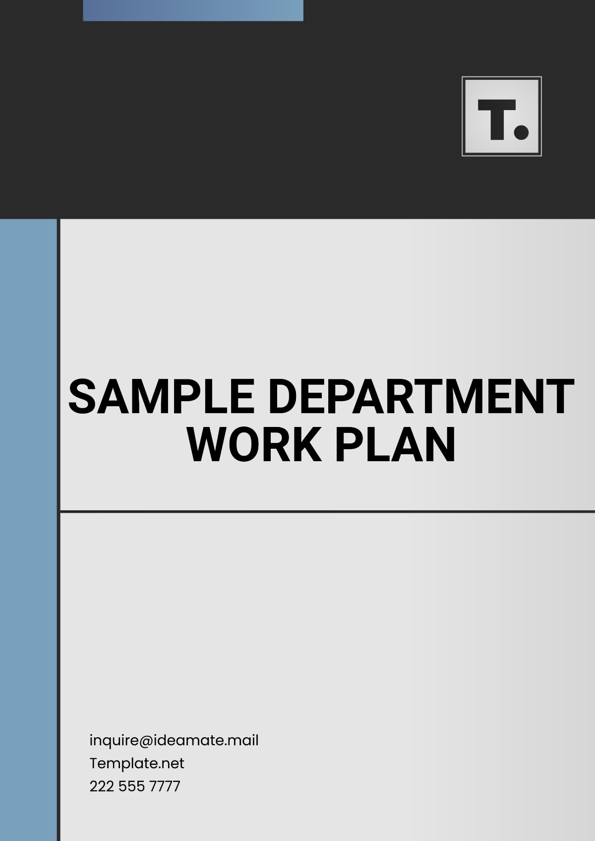 Sample Department Work Plan Template - Edit Online & Download