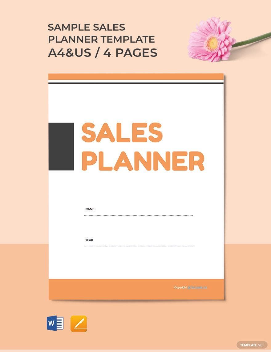 Sample Sales Planner Template