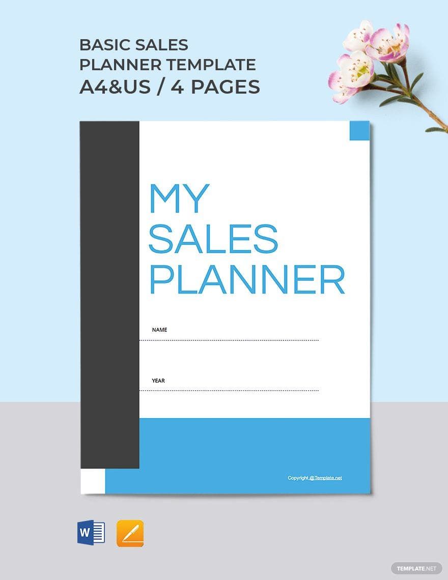 Basic Sales Planner Template