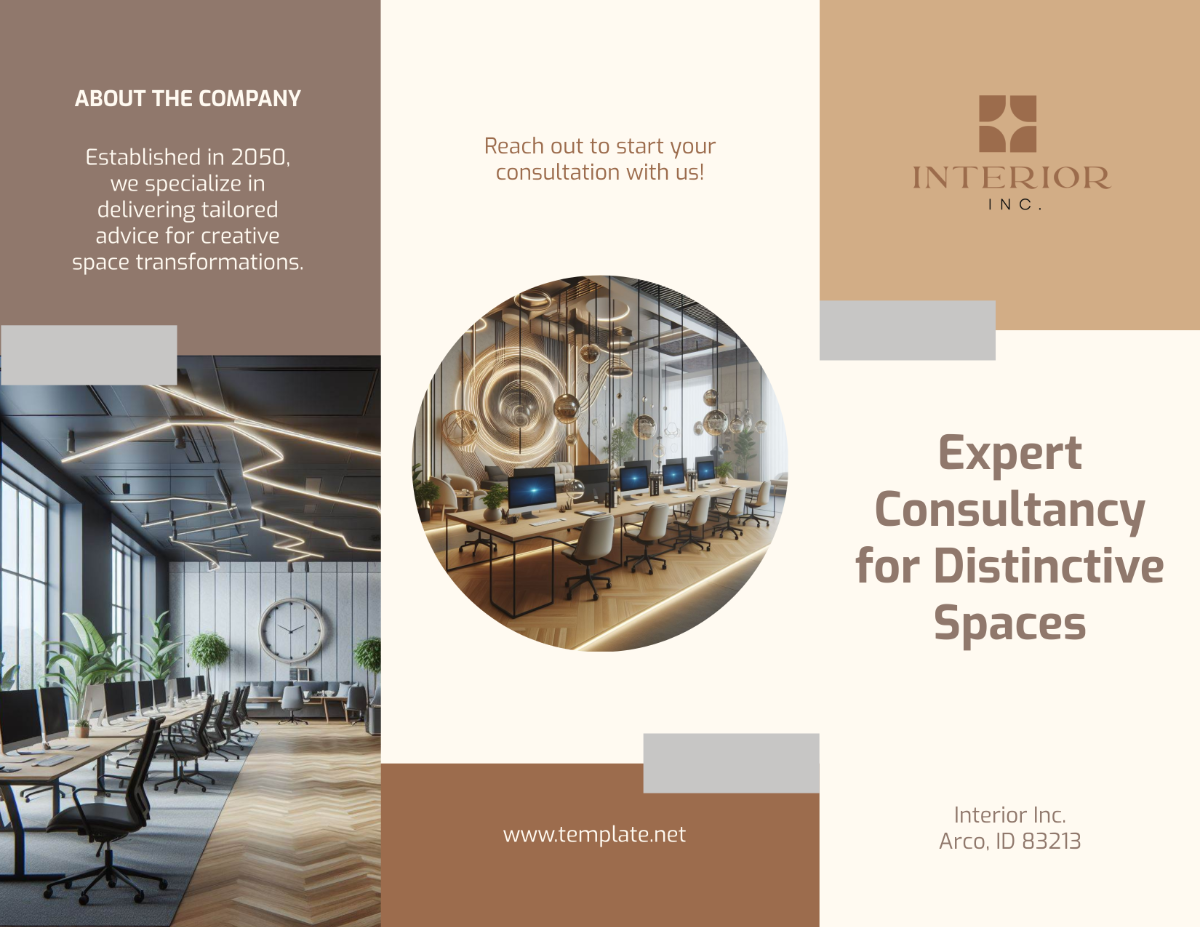 Interior Design Consultancy Brochure