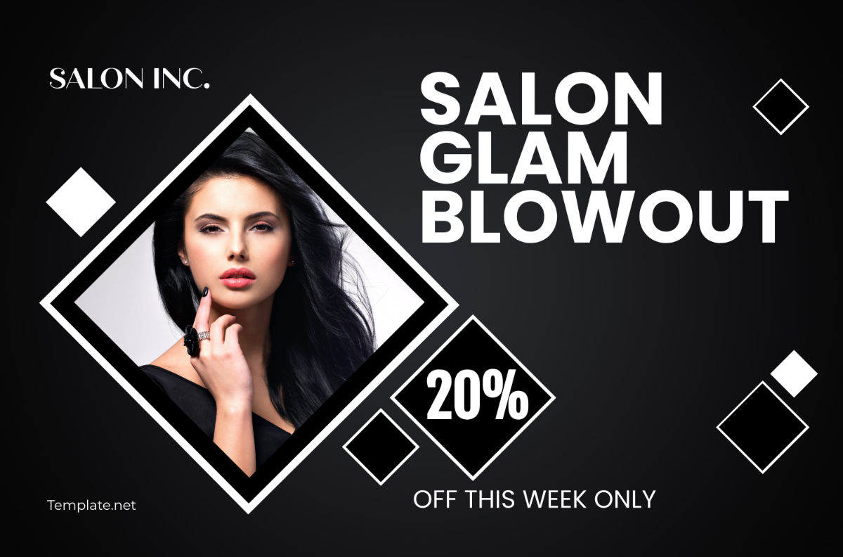 Salon Hair Stylist Blowout Banner