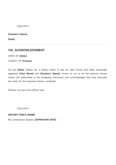 Free Survivorship Deed Template to Edit Online