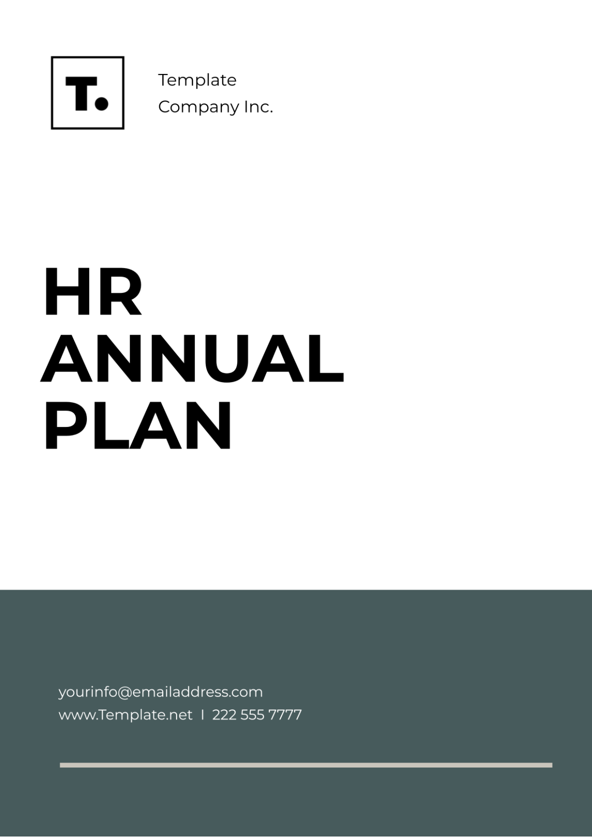 Free HR Annual Plan Template