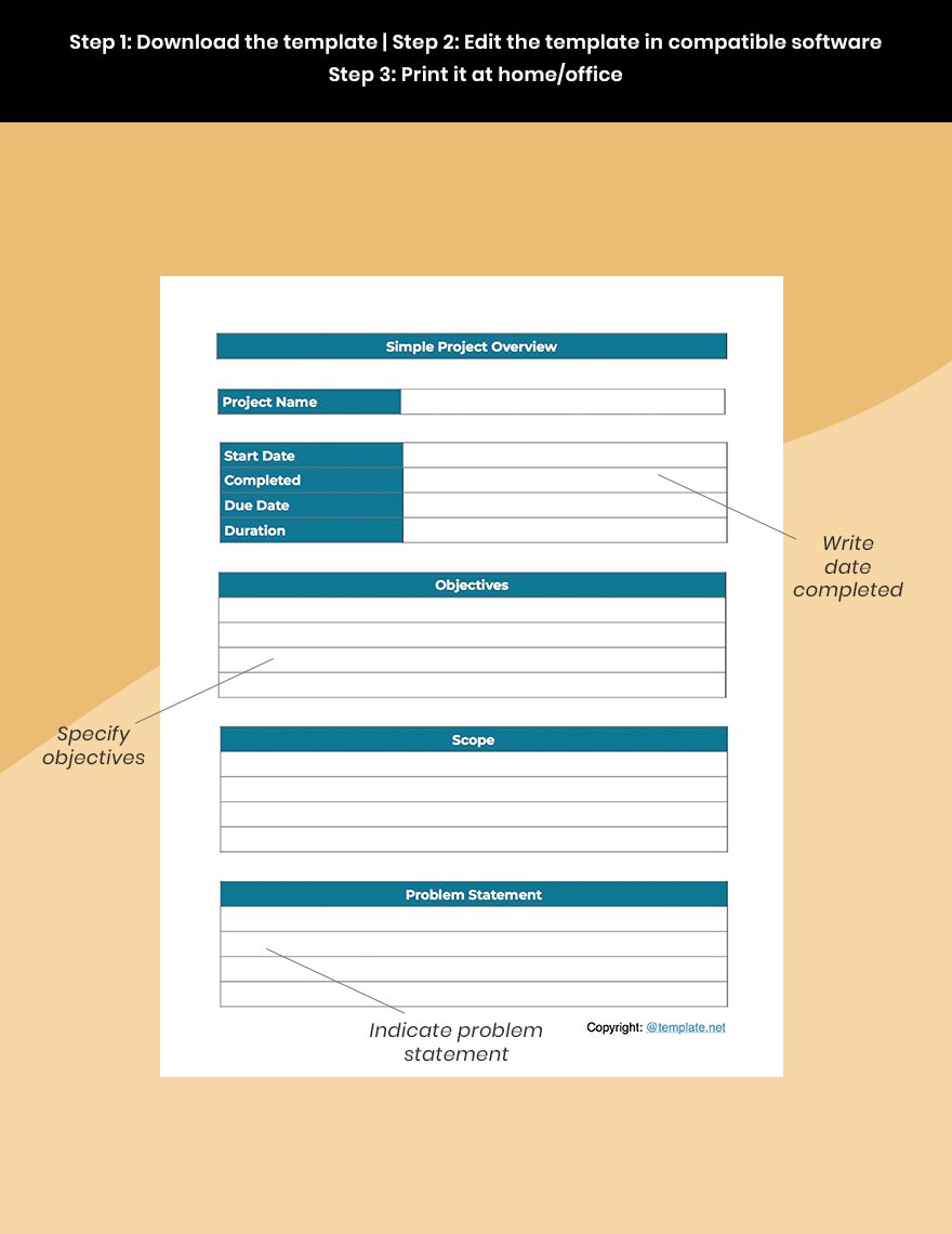 Simple Software Planner Template