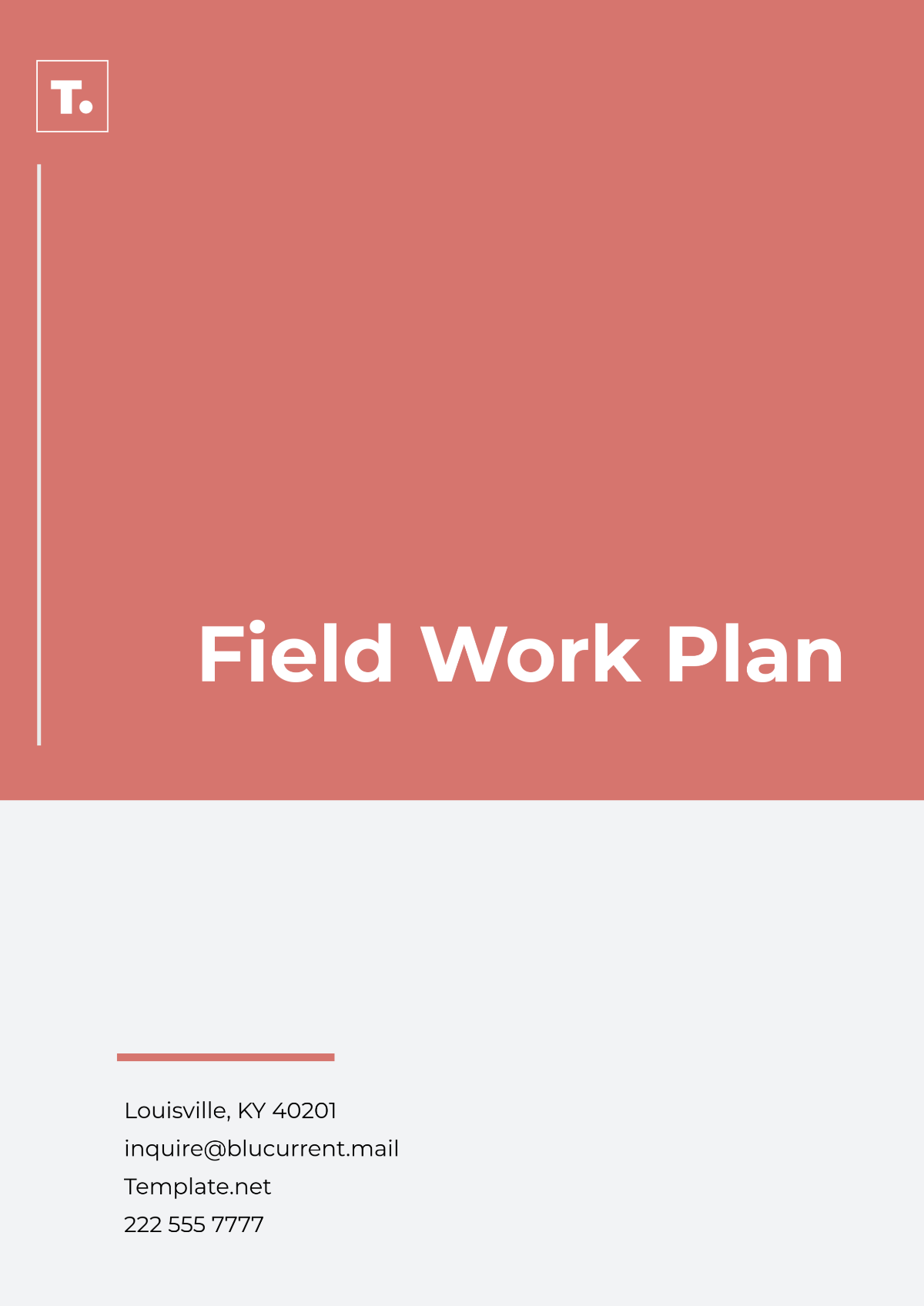 Field Work Plan Template - Edit Online & Download