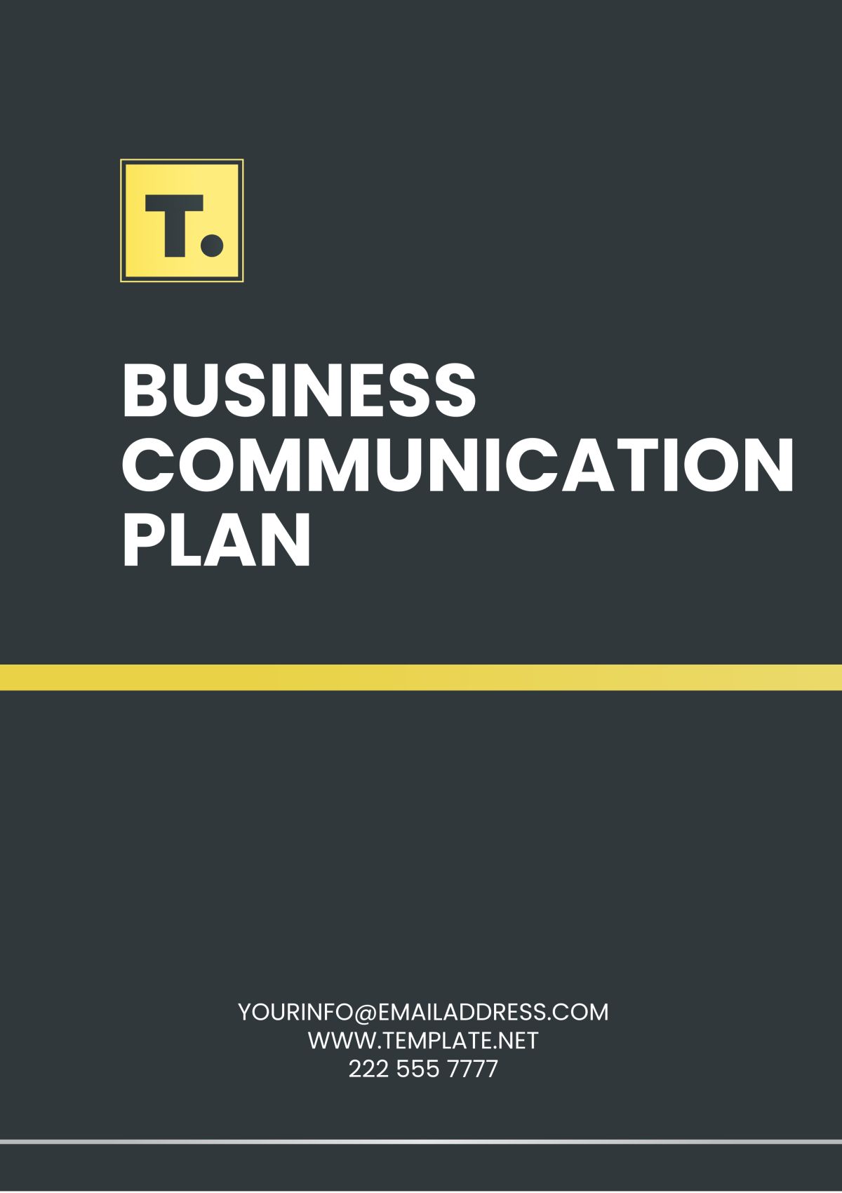 Free Business Communication Plan Template To Edit Online