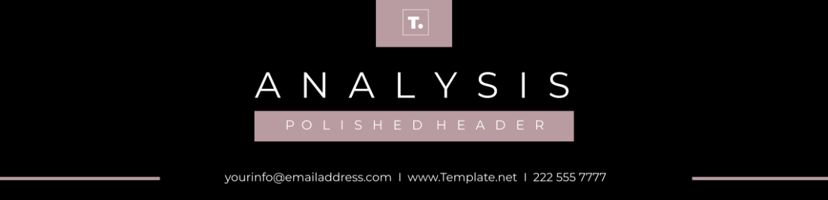 Analysis Polished Header Template - Edit Online & Download