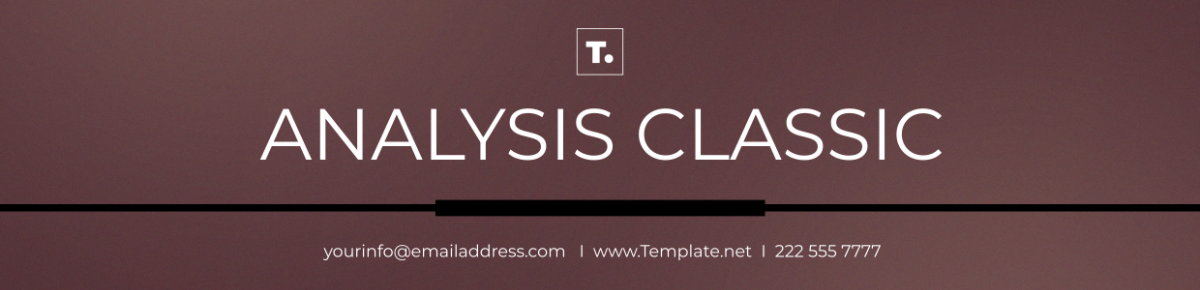 Free Analysis Classic Header Template