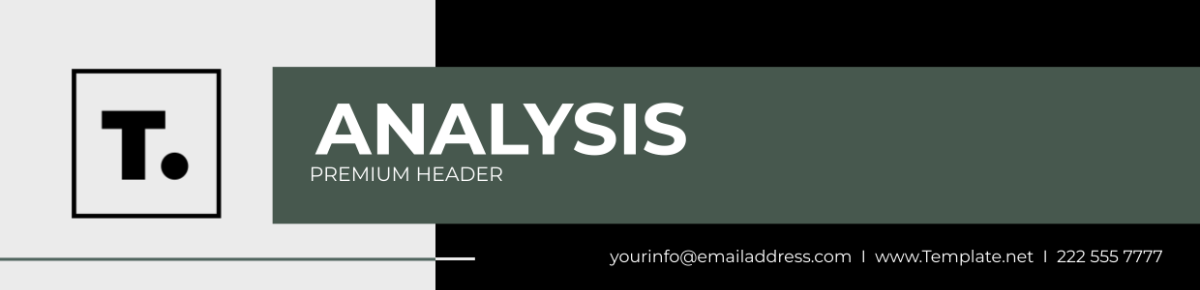 Analysis  Premium Header Template - Edit Online & Download