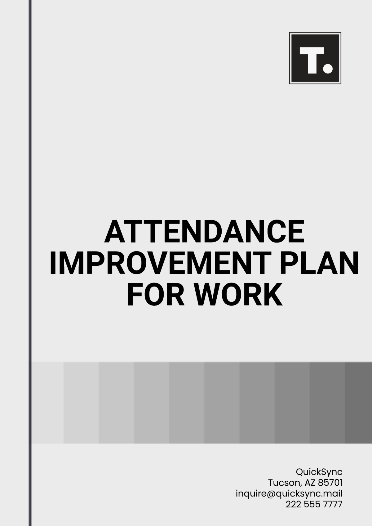 Attendance Improvement Plan For Work Template - Edit Online & Download