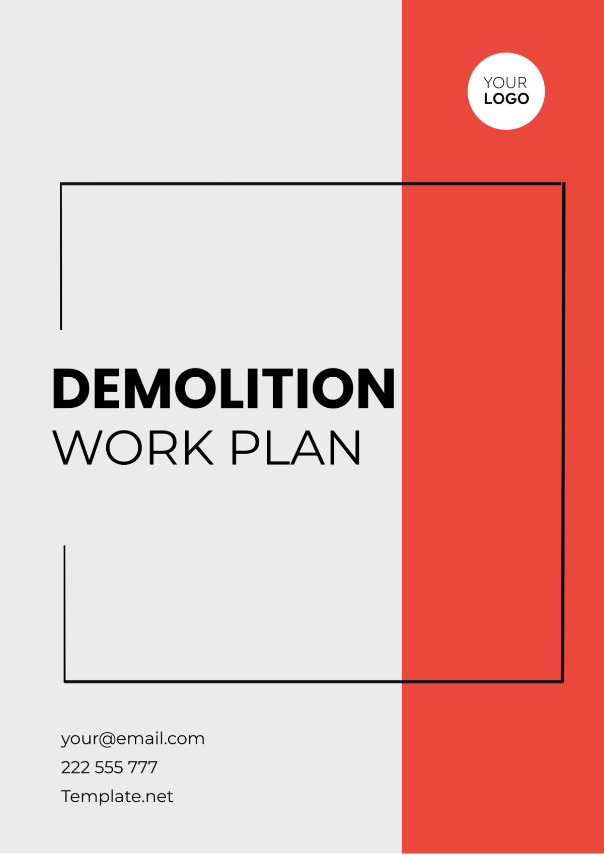 Demolition Work Plan Template - Edit Online & Download Example ...