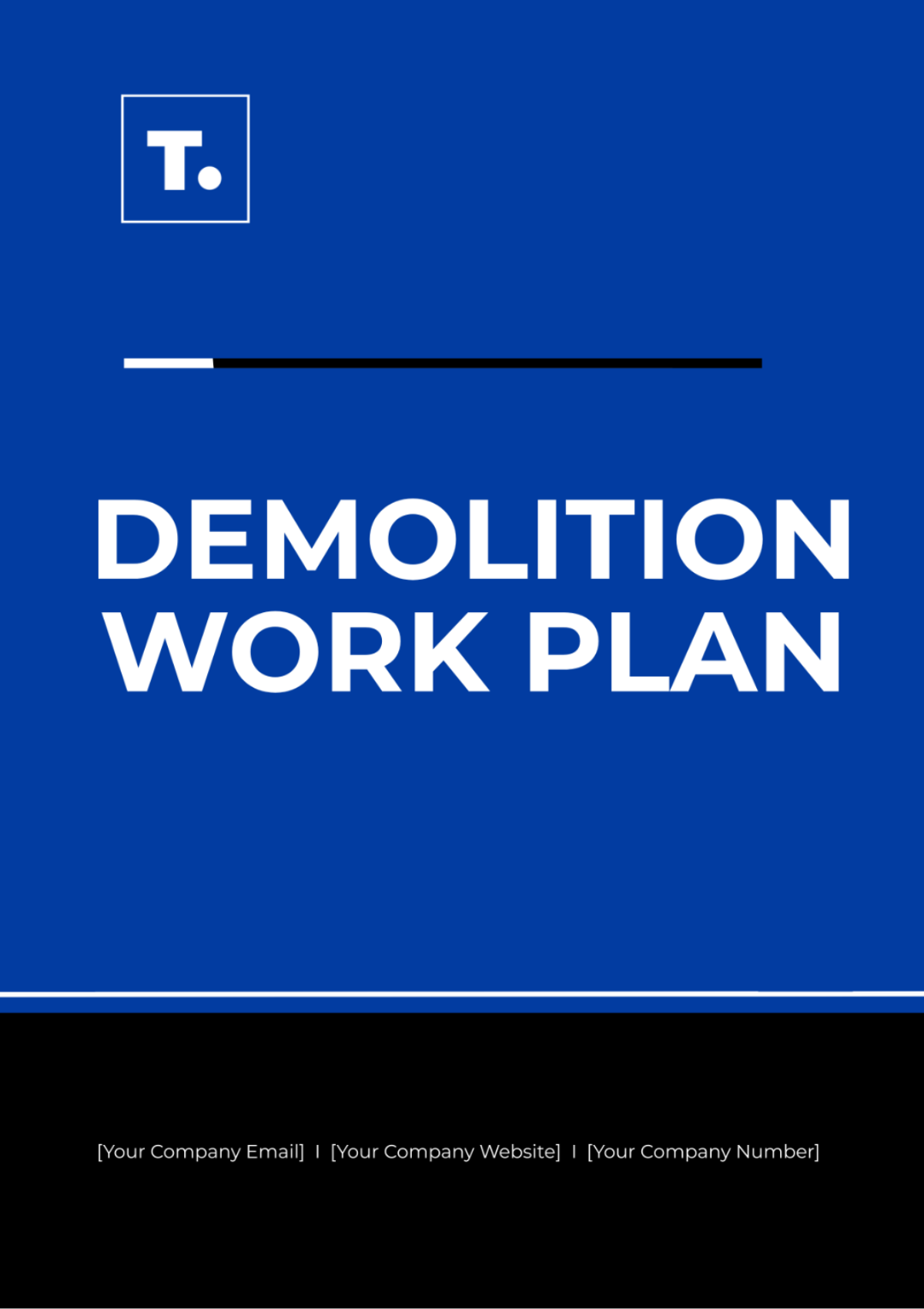 Free Demolition Work Plan Template