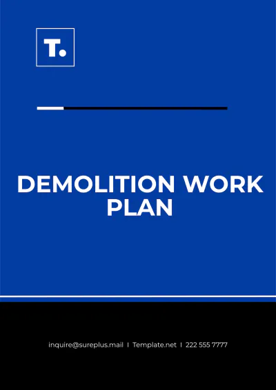 Free Demolition Work Plan Template to Edit Online