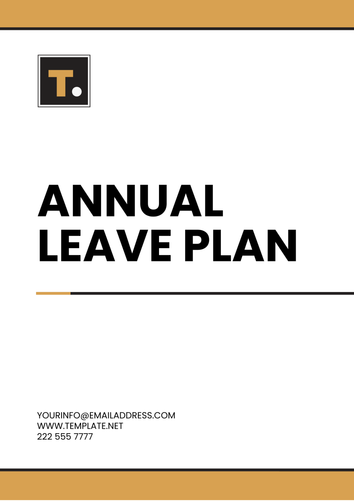 Free Annual Leave Plan Template
