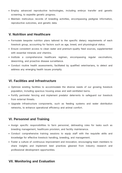 Free Farm Work Plan Template to Edit Online