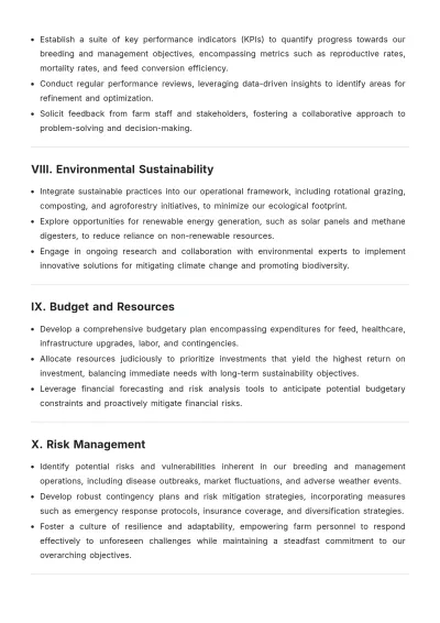 Free Farm Work Plan Template to Edit Online