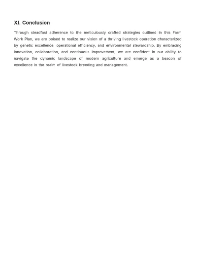 Free Farm Work Plan Template to Edit Online