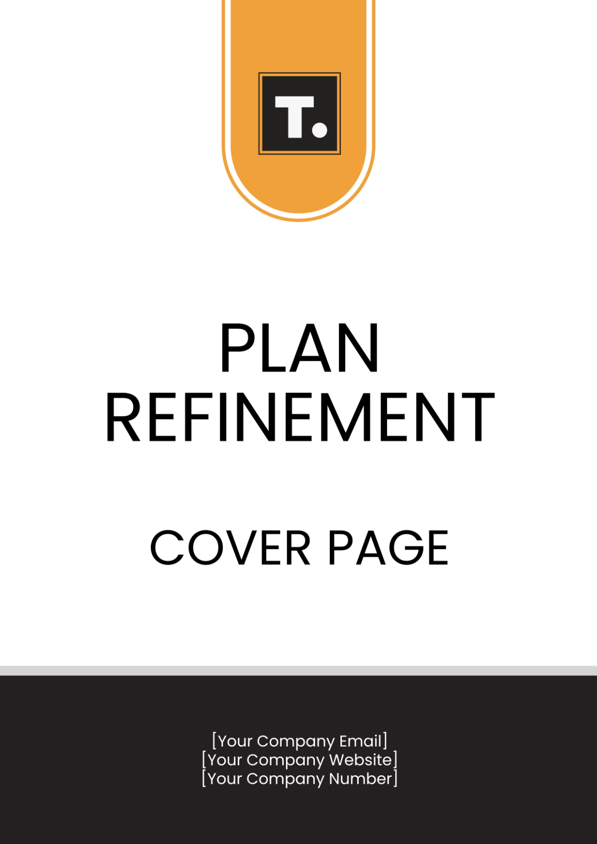 Plan Refinement Cover Page Template - Edit Online & Download Example ...