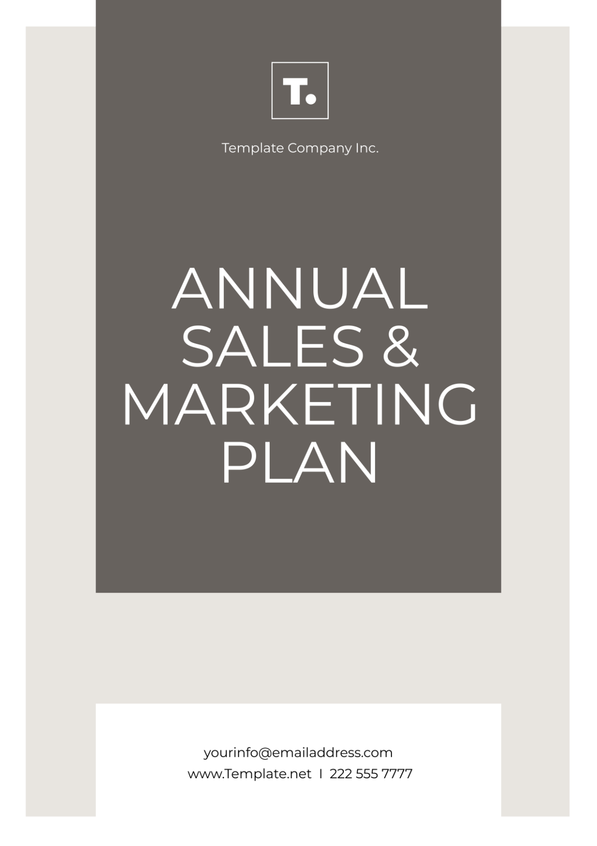 Free Annual Sales And Marketing Plan Template
