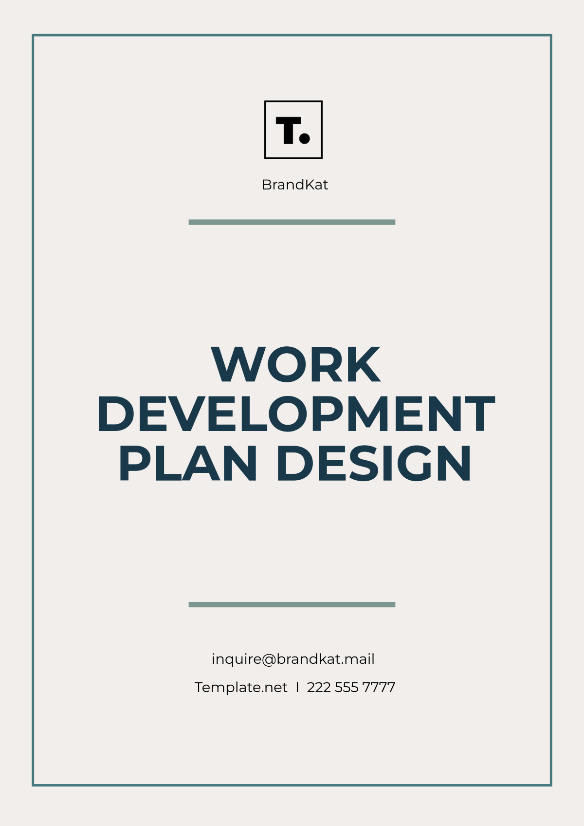 Work Development Plan Design Template - Edit Online & Download