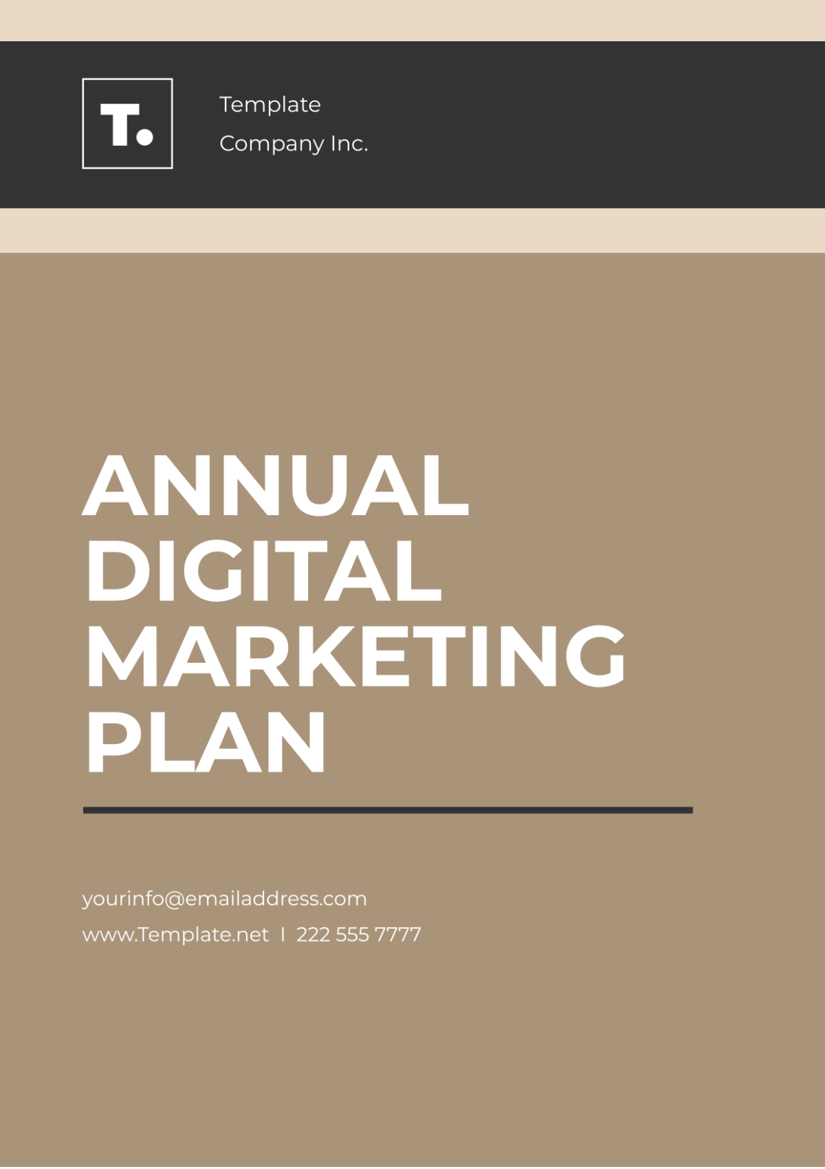 Free Annual Digital Marketing Plan Template
