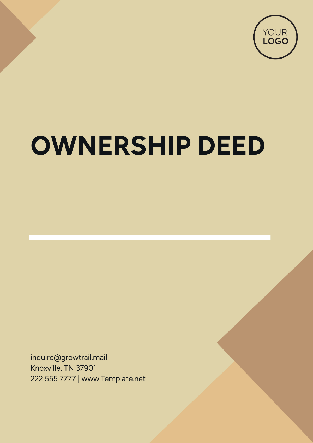 Ownership Deed Template - Edit Online & Download