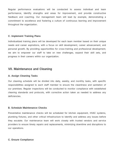 Free Restaurant Weekly Plan Template to Edit Online