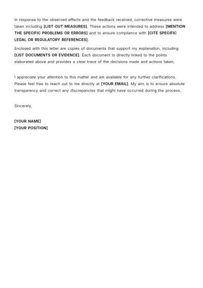 Free Federal Benefits Explanation Letter Template to Edit Online