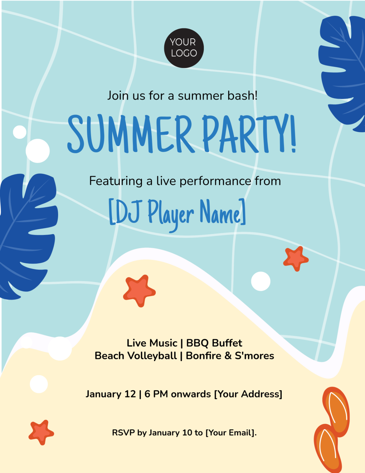 Free Party Invite Flyer Template