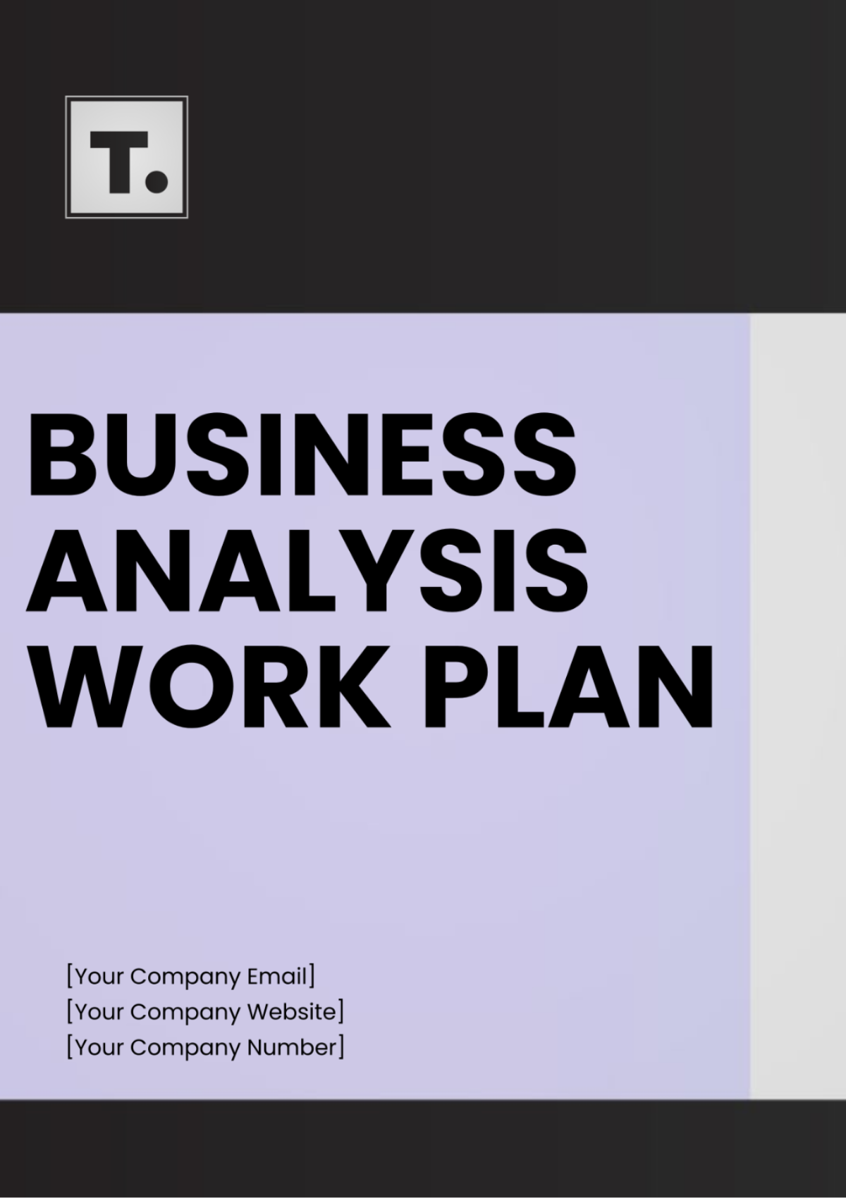 Free Business Analysis Work Plan Template