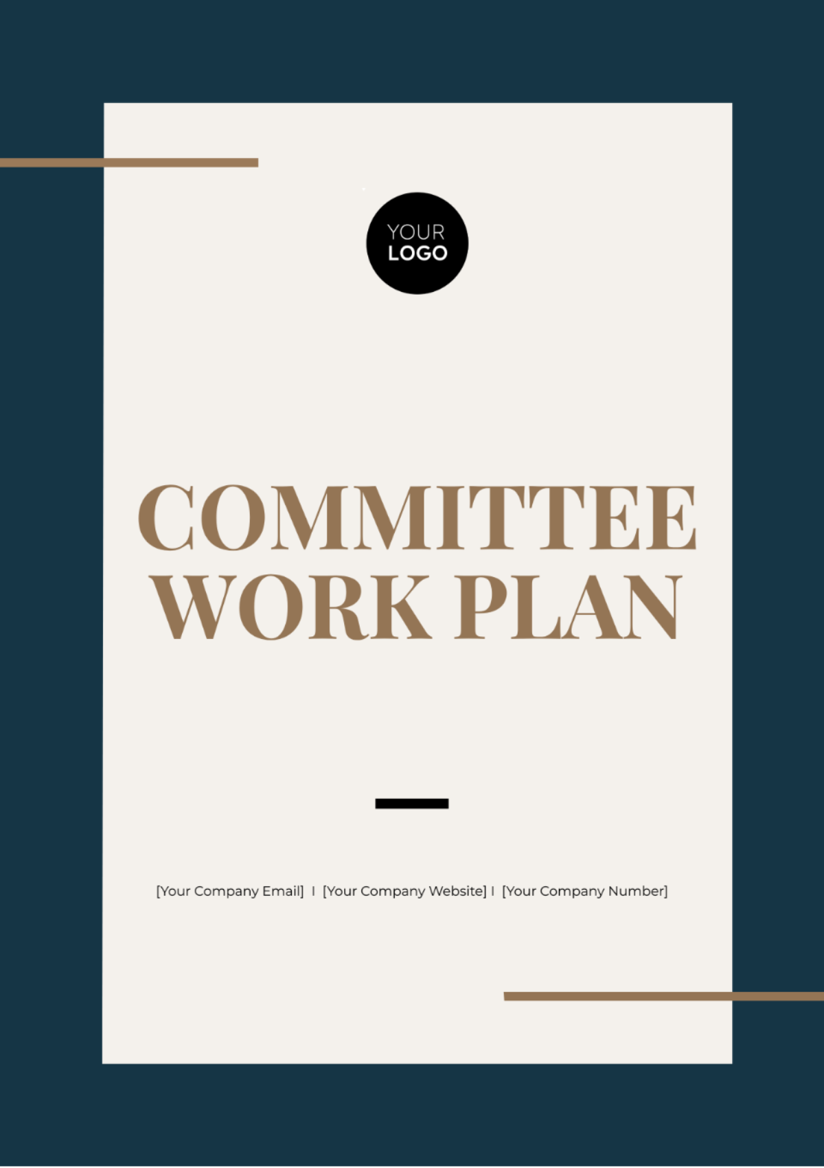 Free Committee Work Plan Template