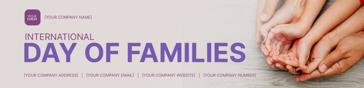Free International Day of Families Header Template 
