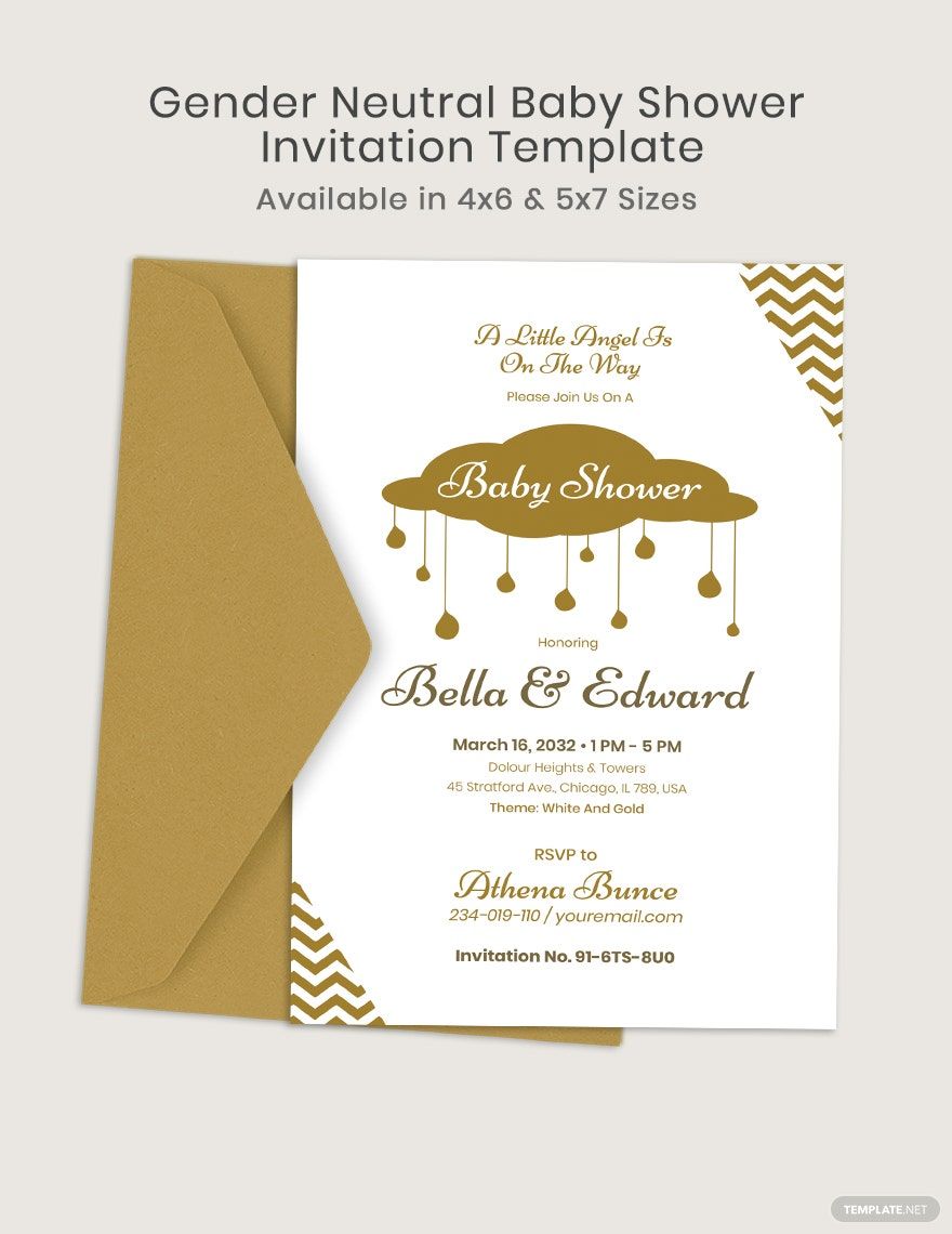 blank neutral baby shower invitations