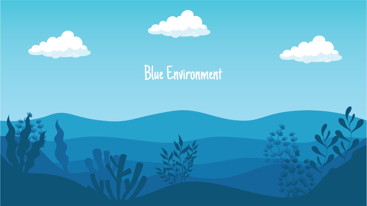 Environment Blue Background Template