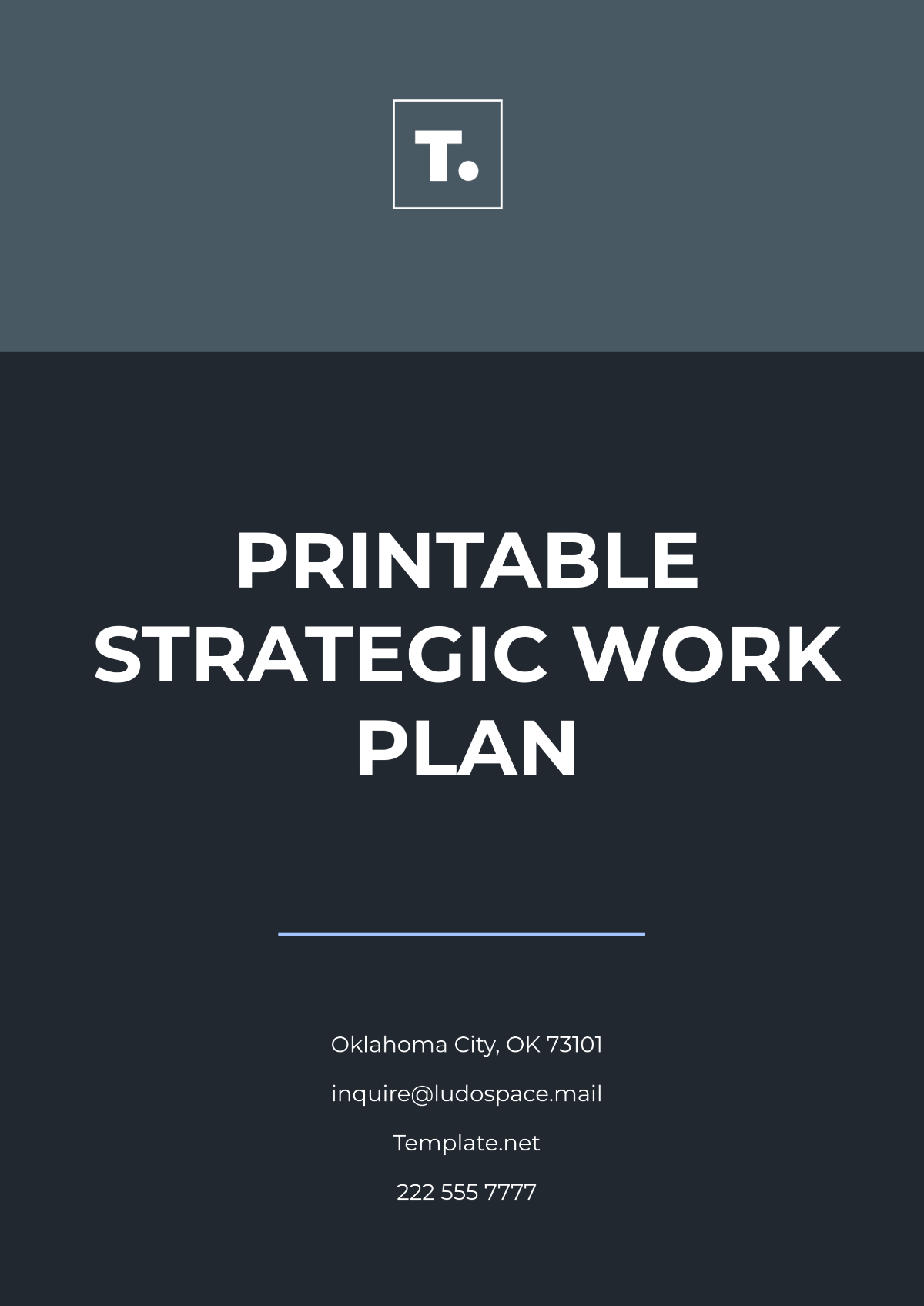 Printable Strategic Work Plan Template - Edit Online & Download