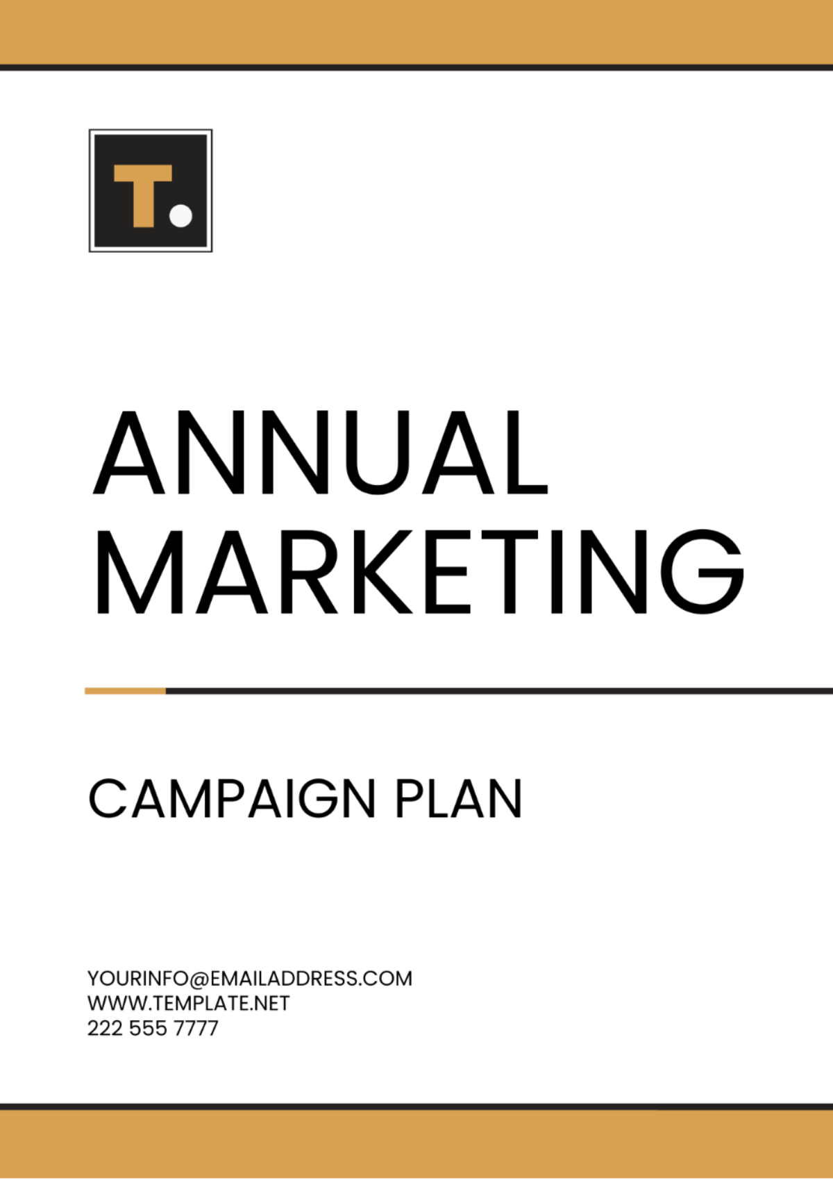 Free Annual Marketing Campaign Plan Template