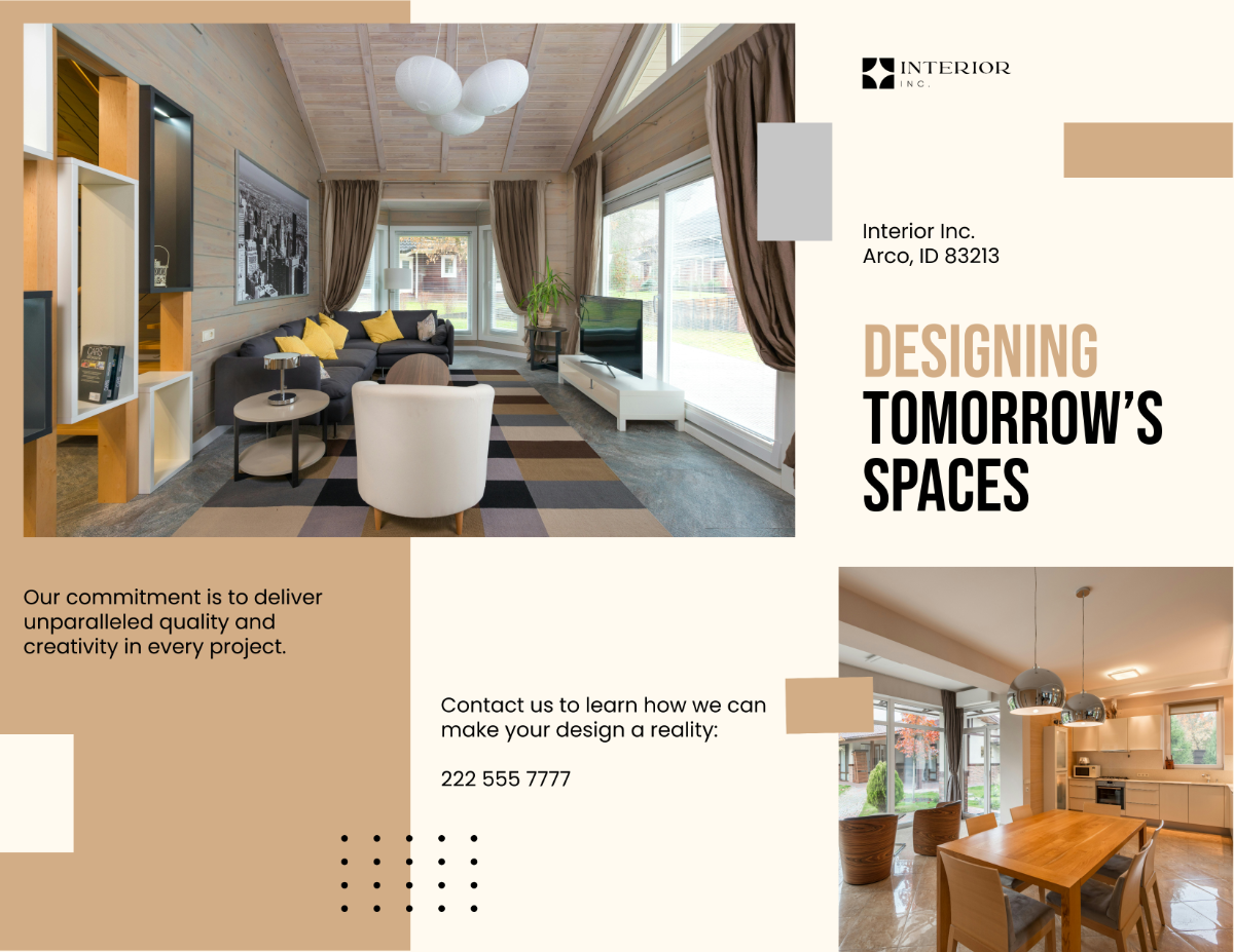 Interior Design Company Brochure